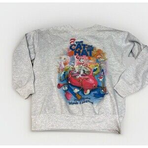 Vintage Universal Studios Islands Of Adventure Cat In The Hat Sweatshirt Sz S
